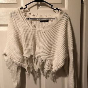 Sweater crop top